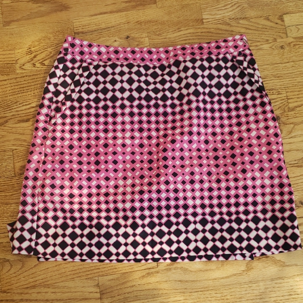(6) EP PRO Performance Geometric Skort Colorful Bold Golf Activewear Athleisure